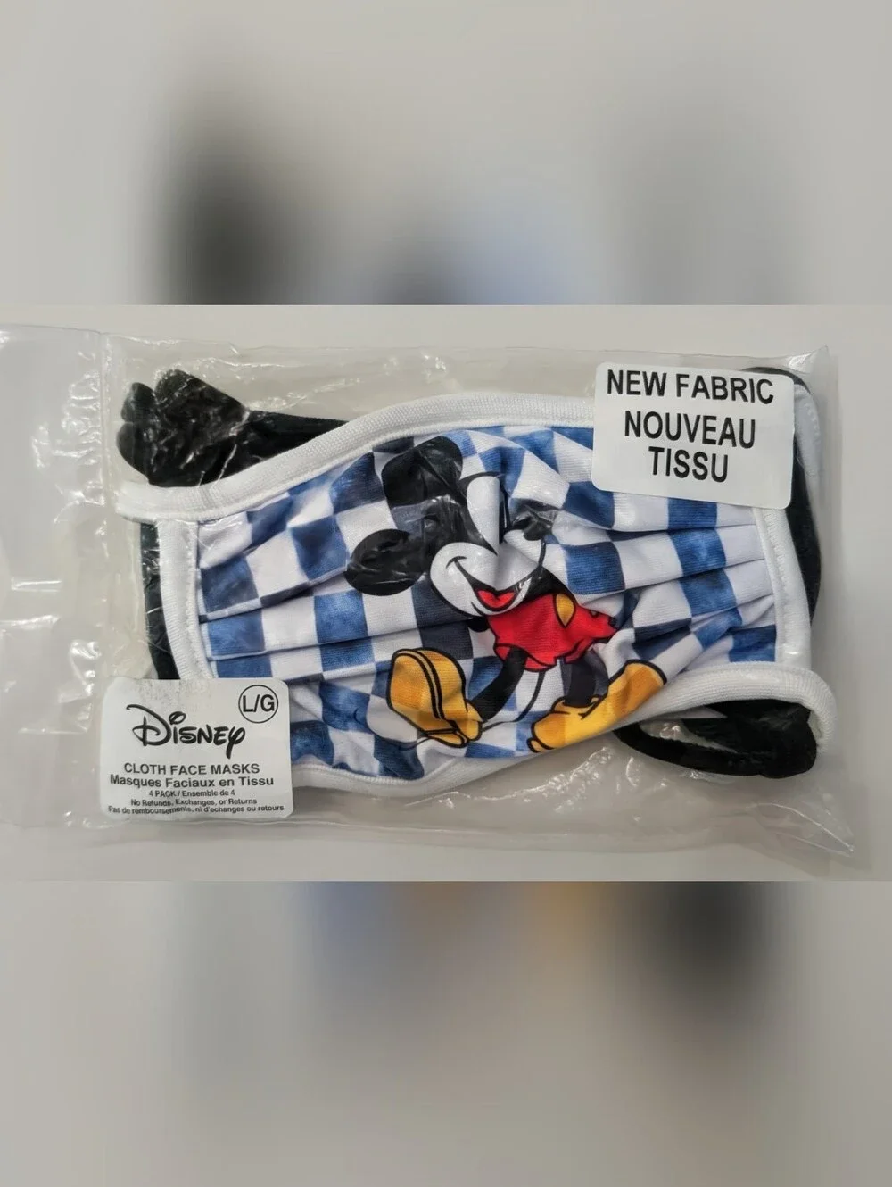 Disney Kids' Mickey Mouse Face Mask Set - Black, Navy, Blue, White